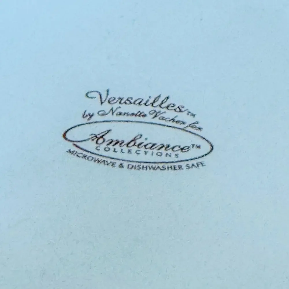 Versailles Blue Collection Salad Plates, 8.5” by Ambience-Set of 4-Discontinued